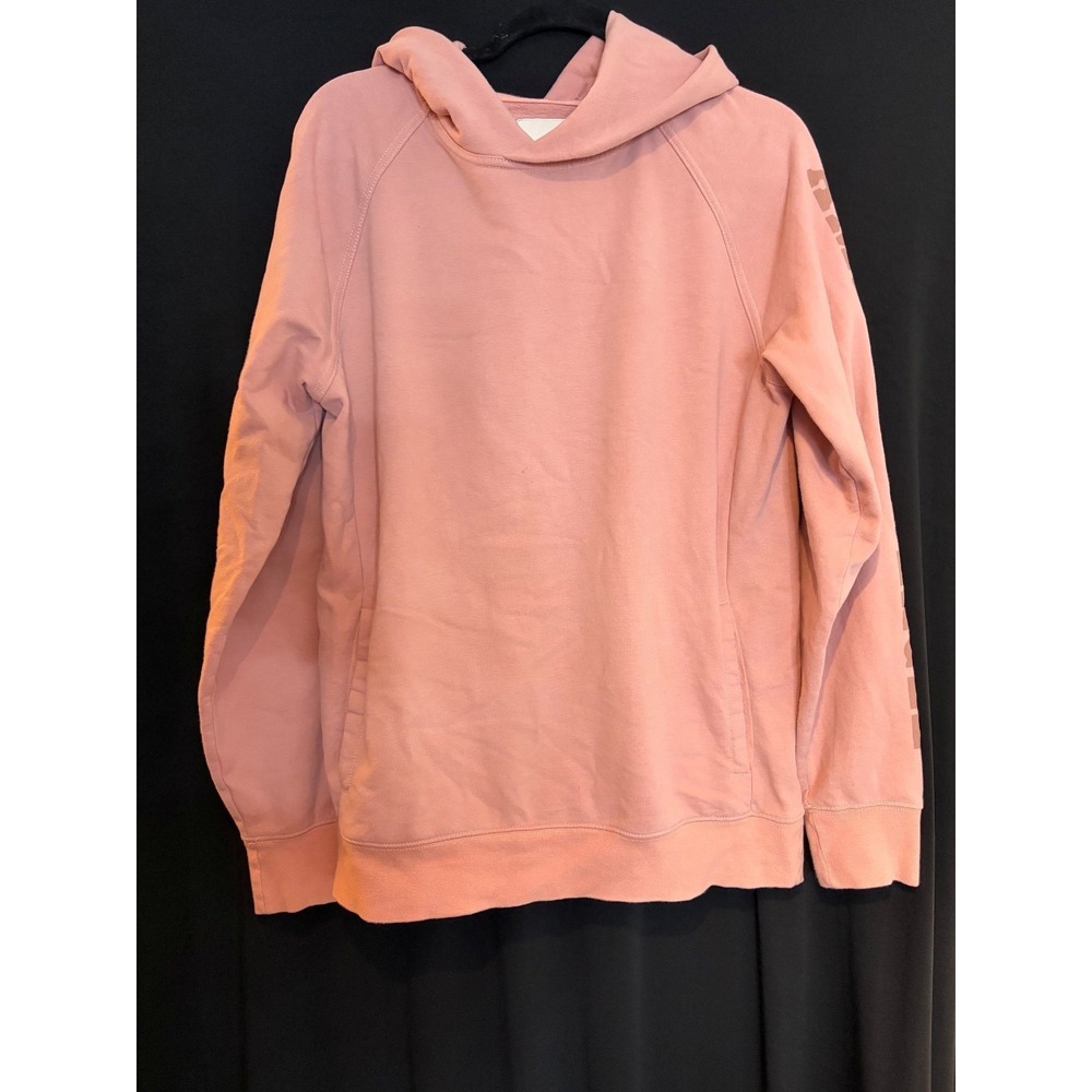 Women's Pink American Eagle Graphic Logo Hooded Sweatshirt Size M